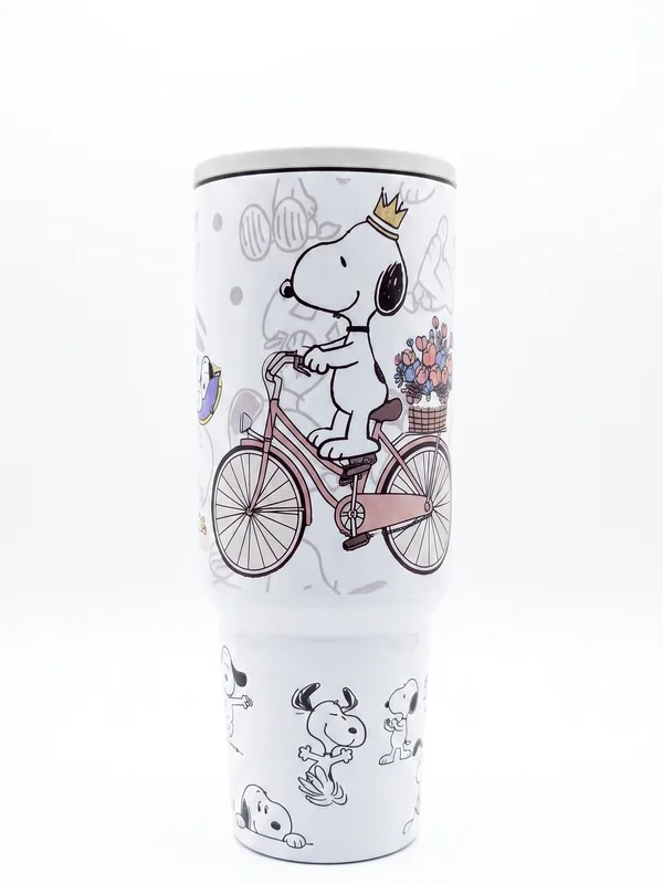 Termo Snoopy en Bicicleta 1.2L con Asa