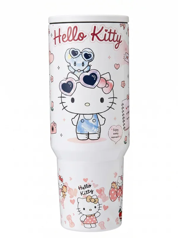 Termo Hello Kitty Lentes Corazón 1.2L con Asa