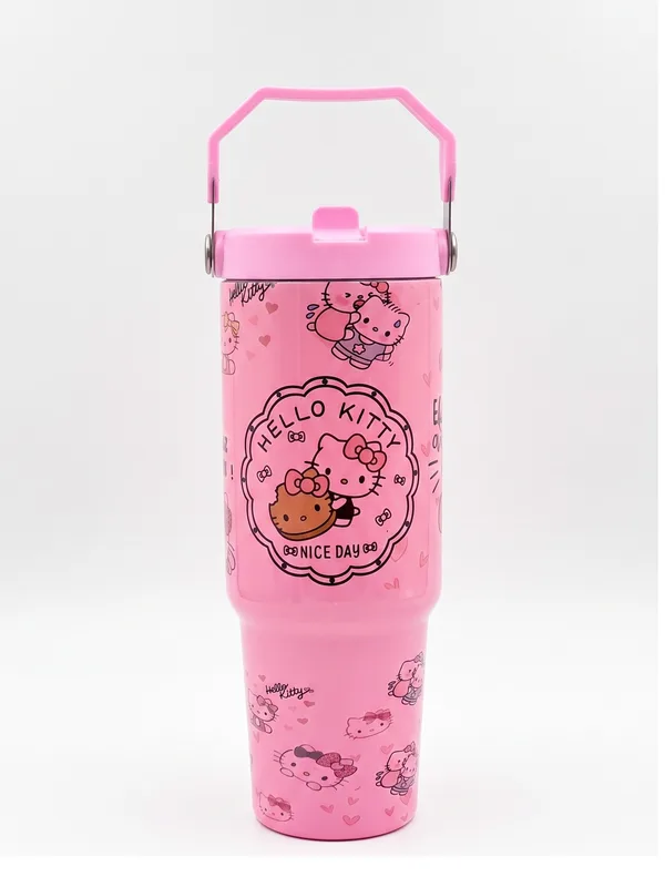 Termo Hello Kitty Rosa "Nice Day" 900ml con Asa