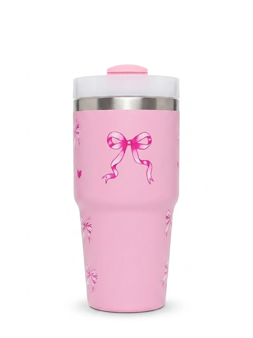 Termo Moños Rosa 600ml con Asa