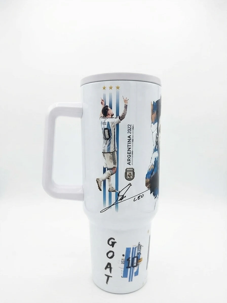 Termo Messi Retrato Barcelona 1.2L con Asa — foto 2 de 3