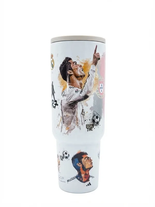 Termo Cristiano Ronaldo "Goal Time" 1.2L con Asa foto 1
