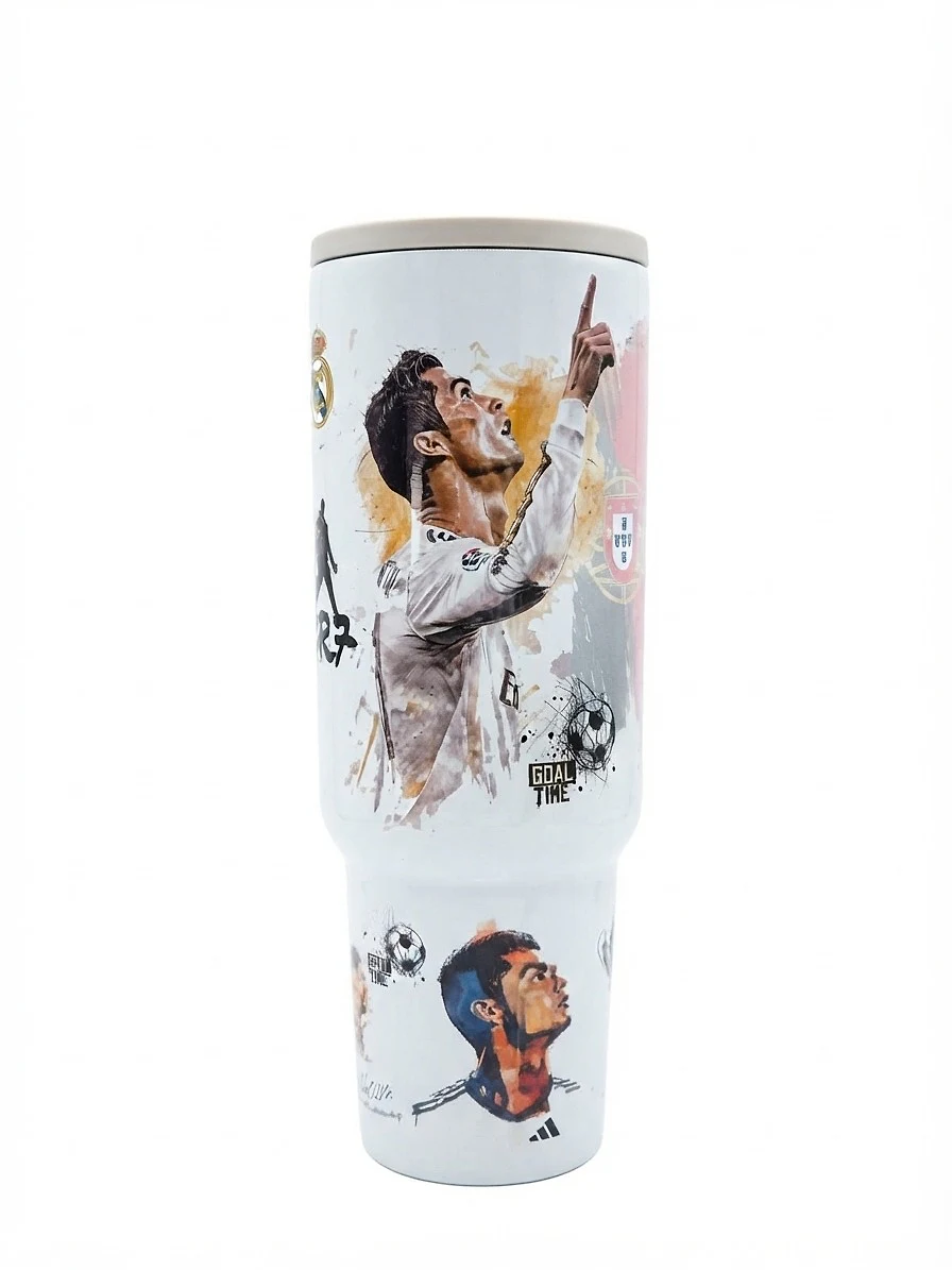Termo Cristiano Ronaldo "Goal Time" 1.2L con Asa — foto 1 de 3