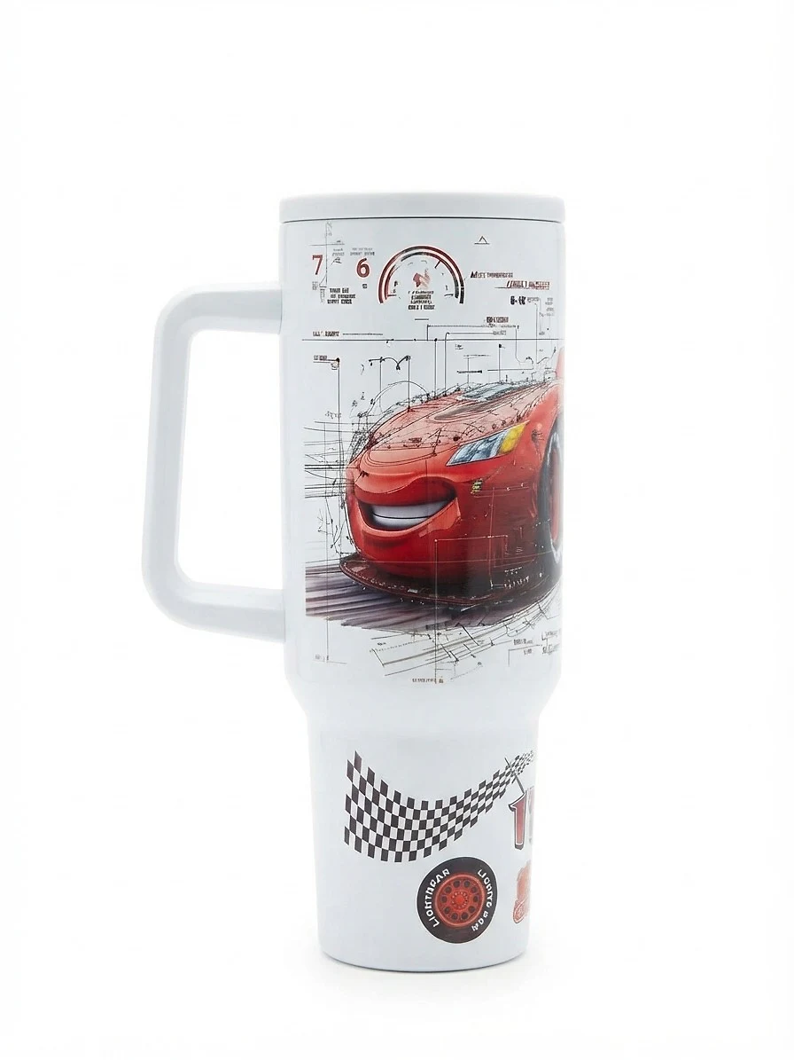 Termo Cars Rayo McQueen Blueprint 1.2L con Asa — foto 2 de 3