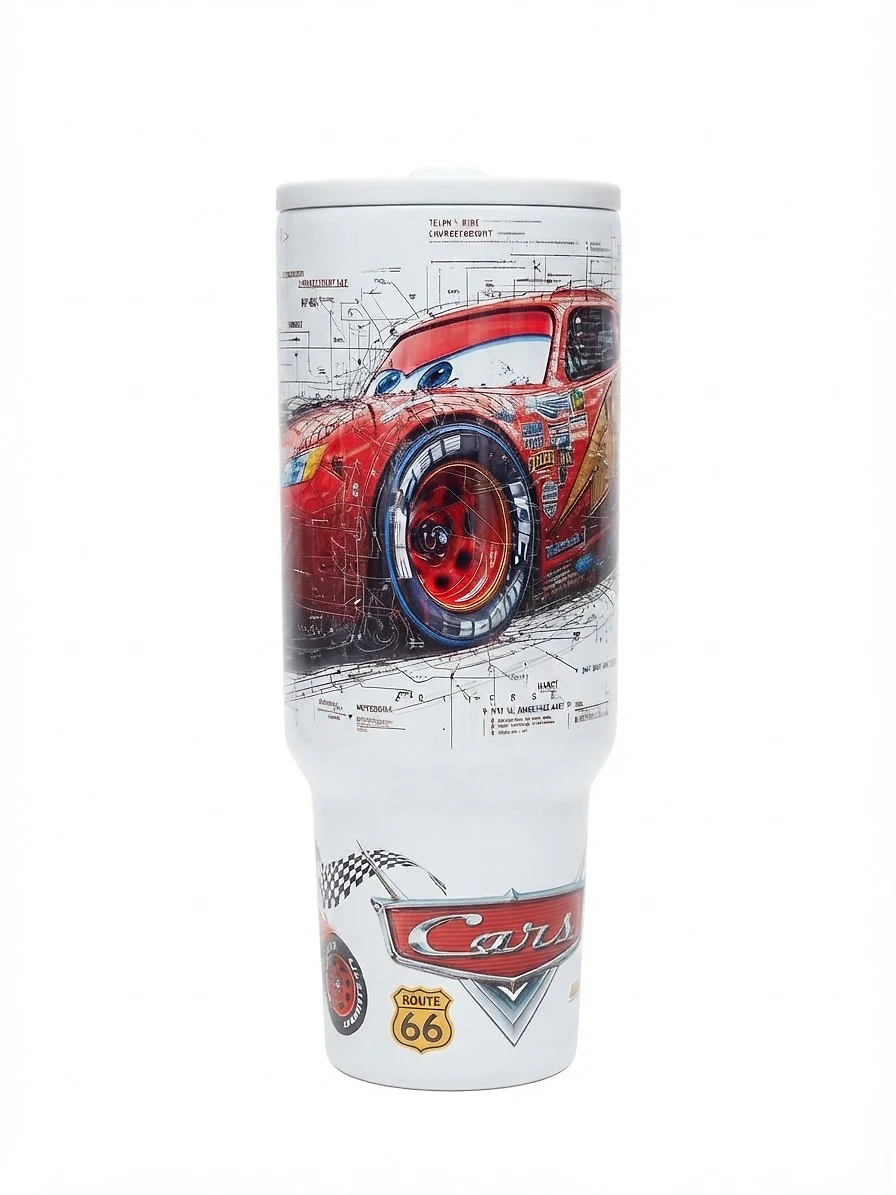 Termo Cars Rayo McQueen Blueprint 1.2L con Asa — foto 1 de 3